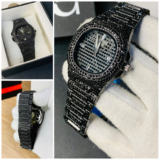 Patek Phillippe - Black Stone Watch For Men